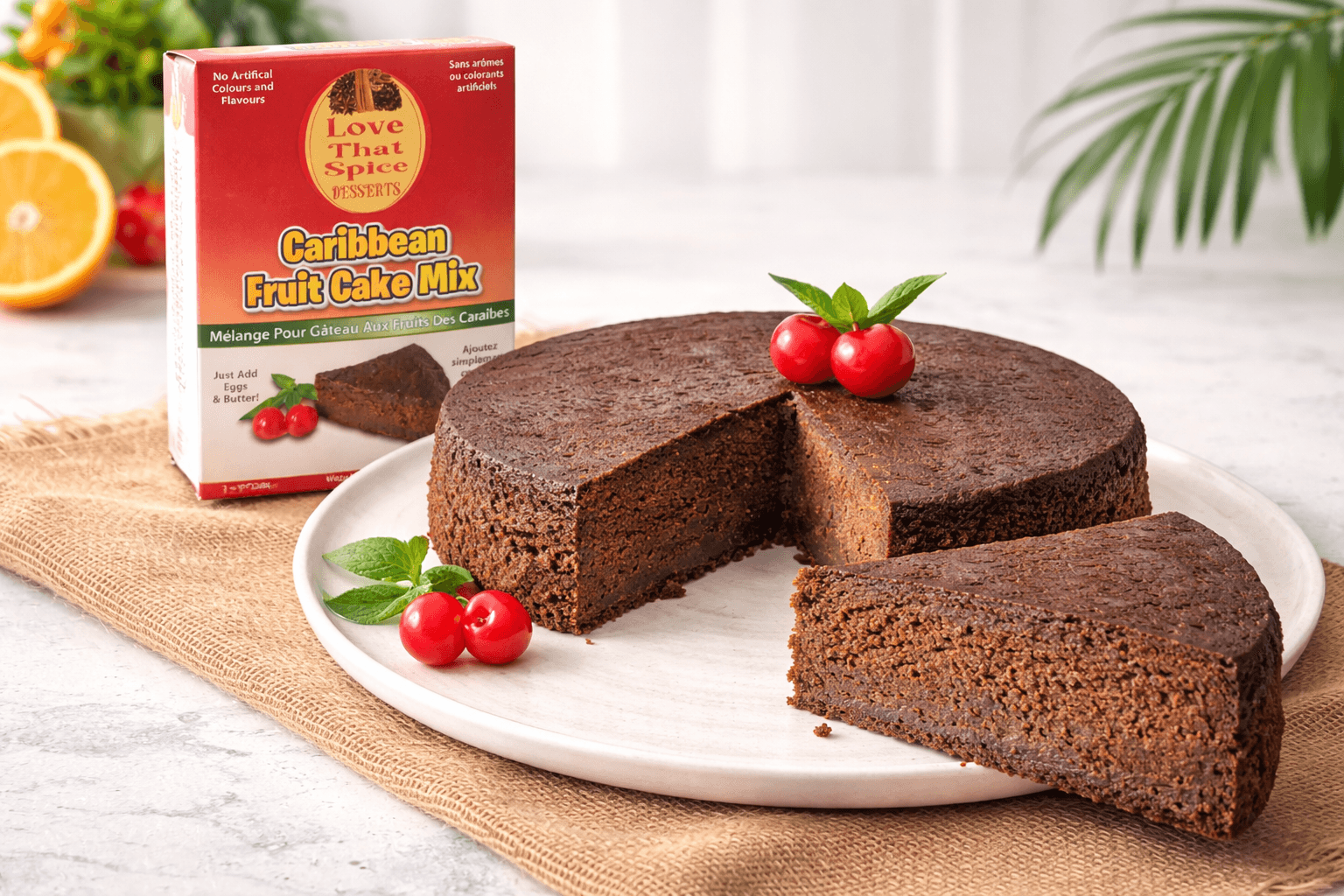 Vegan Caribbean Fruit Cake