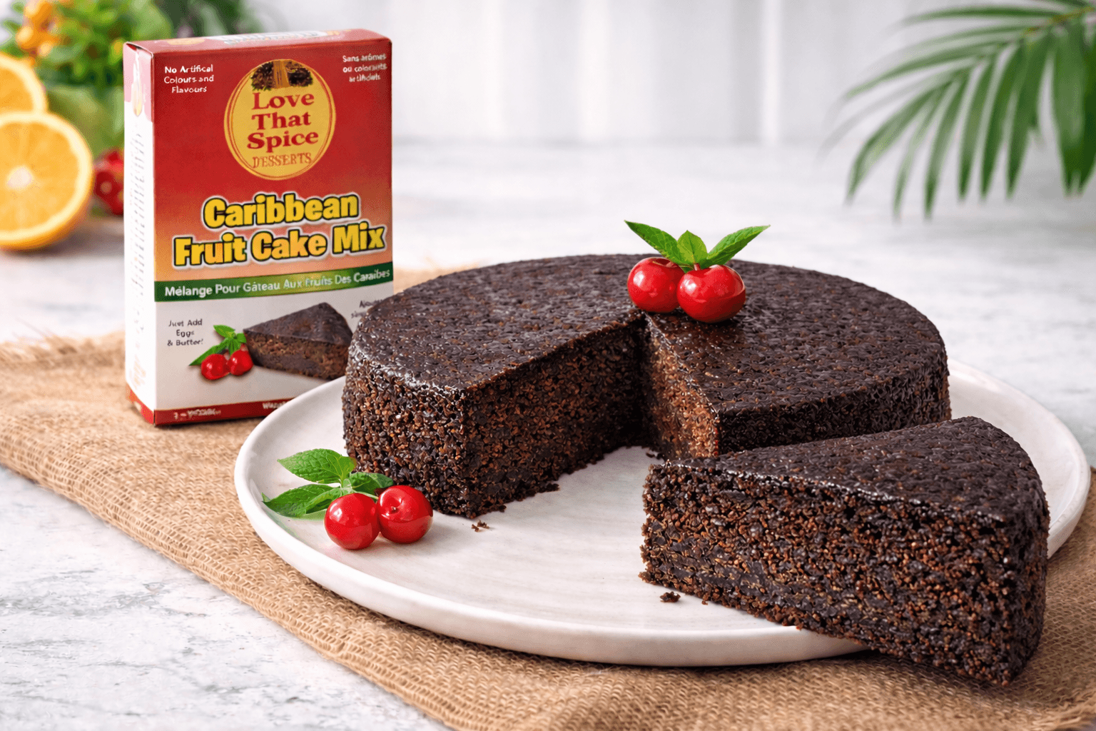 Vegan Caribbean Fruit Cake
